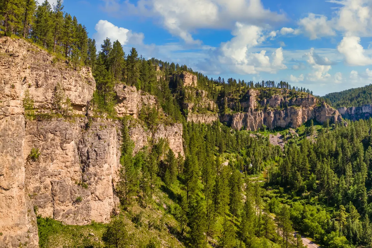 Spearfish Canyon in the northern Black Hills